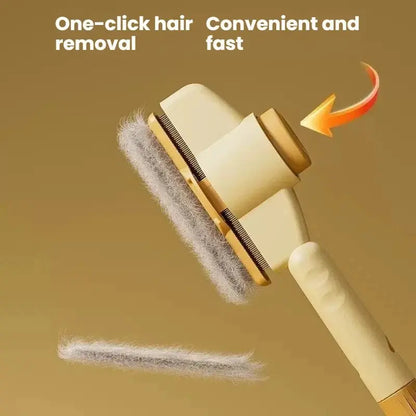 Pet Grooming Brush Set, 3-Piece Stainless Steel Comb for Dogs & Cats, Easy-To-Use Design, Removes Dead Hair, Fleas, Eye Discharge, Stool
