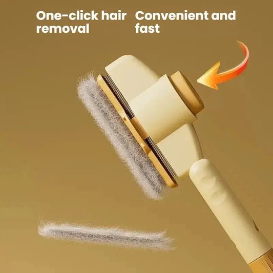 Pet Grooming Brush Set, 3-Piece Stainless Steel Comb for Dogs & Cats, Easy-To-Use Design, Removes Dead Hair, Fleas, Eye Discharge, Stool