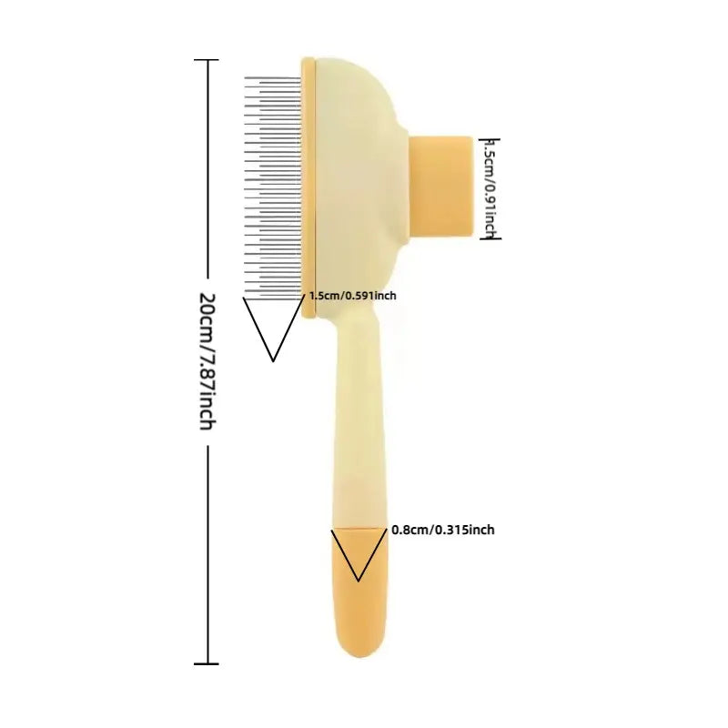 Pet Grooming Brush Set, 3-Piece Stainless Steel Comb for Dogs & Cats, Easy-To-Use Design, Removes Dead Hair, Fleas, Eye Discharge, Stool
