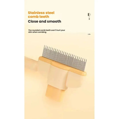 Pet Grooming Brush Set, 3-Piece Stainless Steel Comb for Dogs & Cats, Easy-To-Use Design, Removes Dead Hair, Fleas, Eye Discharge, Stool